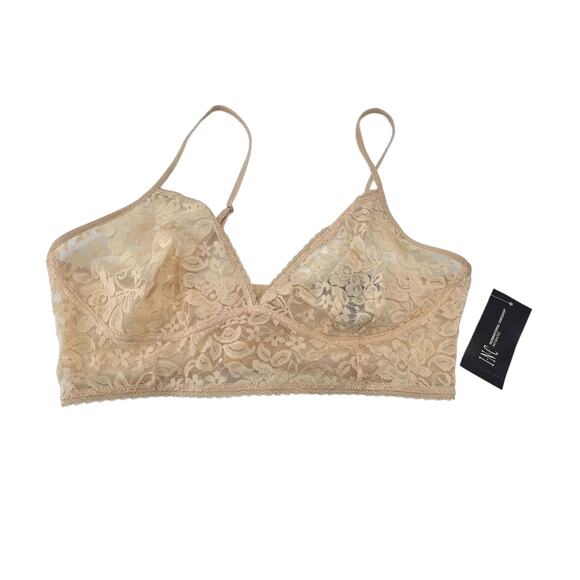 Lot of 2 INC Bralettes Core Bral Hang Size Medium Pink Beige Lace Bra NEW - Picture 4 of 5